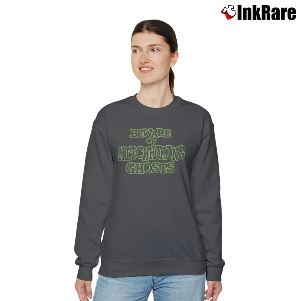 Women’s 1990s Haunted Mansion Tokyo Disneyland Mickey Goofy Relaxed Sweatshirt in charcoal | Soft, Laid-Back Vibe