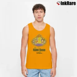 Men’s 1990s Haunted Mansion Tokyo Disneyland Mickey Goofy Tank Top in orange | Breathable, Active-Friendly Design