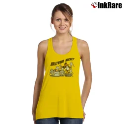 Women’s 1990s Hollywood Mickey Mouse Cartoon Streetwear Tank Top in yellow | Lightweight, Movement-Friendly