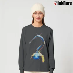 Women’s 1990s Hook Robin Williams Peter Pan Disney Long-Sleeve Top in charcoal | Sleek, Versatile, All-Season