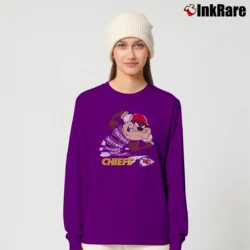 Women’s 1990s Kansas City Chiefs Taz Looney Tunes NFL Long-Sleeve Top in purple | Sleek, Versatile, All-Season