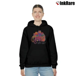 Women’s 1990s Laurel Burch I Love Cats Grandmacore Cozy Hoodie in black | Warm, Structured, Stylish