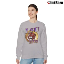 Women’s 1990s LSU Tigers College Team Graphic Relaxed Sweatshirt in sport grey | Soft, Laid-Back Vibe