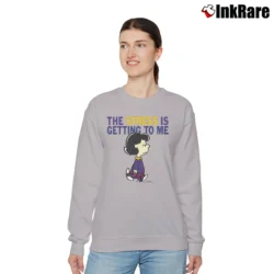 Women’s 1990s Lucy Peanuts The Stress Is Getting To Me Relaxed Sweatshirt in sport grey | Soft, Laid-Back Vibe