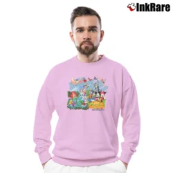 Men’s 1990s Magic Kingdom Walt Disney World Graphic Crewneck Sweatshirt in light pink | Cozy Fabric, Clean Style