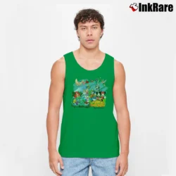 Men’s 1990s Magic Kingdom Walt Disney World Graphic Tank Top in irish green | Breathable, Active-Friendly Design