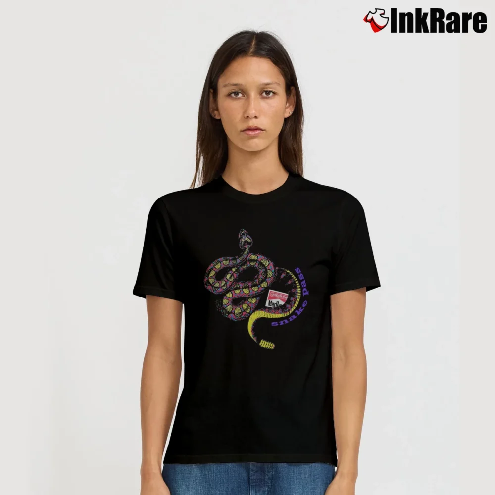 Women’s 1990s Marlboro Snake Pass Adventure Team Signature T-Shirt in black | Soft, Flattering Fit