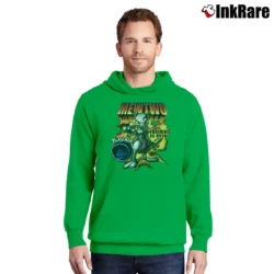 Men’s 1990s Mewtwo Pokemon Training Is Over Pullover Hoodie in irish green | Cozy, Durable, Modern Fit