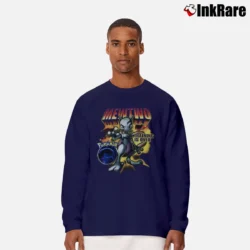 Men’s 1990s Mewtwo Pokemon Training Is Over Vintage Long-Sleeve Shirt in navy | Sleek, Lightweight, Year-Round Wear