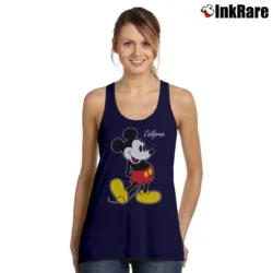 Women’s 1990s Mickey Mouse Big Logo Green Vintage Tank Top in navy | Lightweight, Movement-Friendly