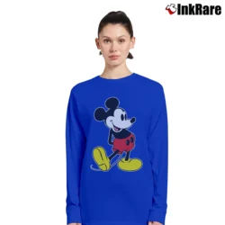Women’s 1990s Mickey Mouse Classic Long-Sleeve Top in royal blue | Sleek, Versatile, All-Season