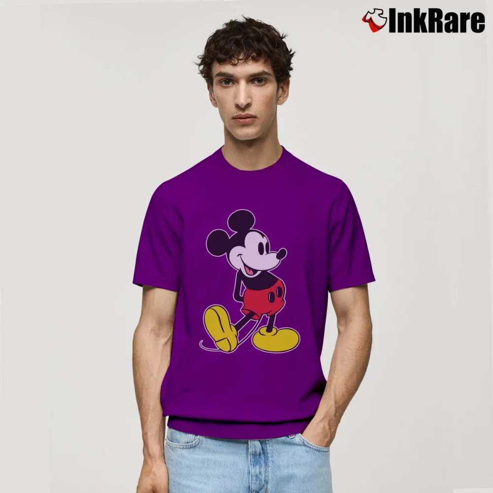 Men’s 1990s Mickey Mouse Classic Classic T-Shirt in purple | Soft, Breathable Everyday Wear