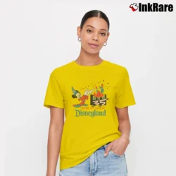 Women’s 1990s Mickey Mouse Disneyland 35th Anniversary Signature T-Shirt in yellow | Soft, Flattering Fit