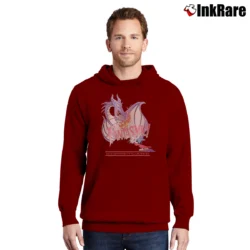 Men’s 1990s Mickey Mouse Disneyland Fantasmic Pullover Hoodie in maroon | Cozy, Durable, Modern Fit