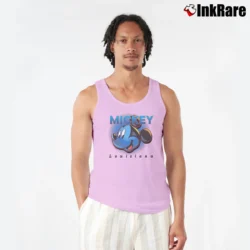 Men’s 1990s Mickey Mouse Louisiana Walt Disney Tank Top in light pink | Breathable, Active-Friendly Design