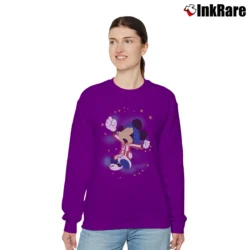 Women’s 1990s Mickey Mouse Night Sleep Disney Relaxed Sweatshirt in purple | Soft, Laid-Back Vibe