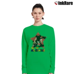 Women’s 1990s Mickey Mouse Retro Disney Long-Sleeve Top in irish green | Sleek, Versatile, All-Season