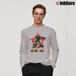 Men’s 1990s Mickey Mouse Retro Disney Long-Sleeve Shirt in sport grey | Sleek, Lightweight, Year-Round Wear