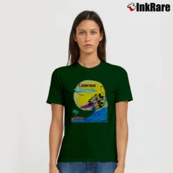 Women’s 1990s Mickey Mouse Surfboard Skateboard Disney Signature T-Shirt in forest green | Soft, Flattering Fit