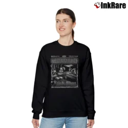 Women’s 1990s Mickey Mouse Walt Disney Classic Billiards Relaxed Sweatshirt in black | Soft, Laid-Back Vibe
