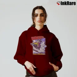 Women’s 1990s Mickey's Ski Patrol Disney Cozy Hoodie in maroon | Warm, Structured, Stylish