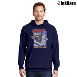 Men’s 1990s Mickey's Ski Patrol Disney Pullover Hoodie in navy | Cozy, Durable, Modern Fit