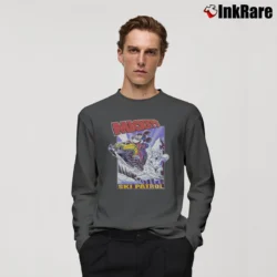 Men’s 1990s Mickey's Ski Patrol Disney Long-Sleeve Shirt in charcoal | Sleek, Lightweight, Year-Round Wear