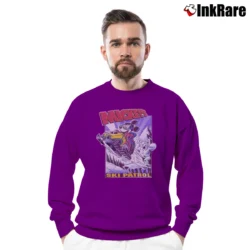 Men’s 1990s Mickey's Ski Patrol Disney Crewneck Sweatshirt in purple | Cozy Fabric, Clean Style