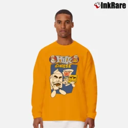 Men’s 1990s Milk And Cheese Comic Book Marvel Dc Underground Long-Sleeve Shirt in orange | Sleek, Lightweight, Year-Round Wear