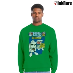 Men’s 1990s Milk And Cheese Comic Book Marvel Dc Underground Crewneck Sweatshirt in irish green | Cozy Fabric, Clean Style