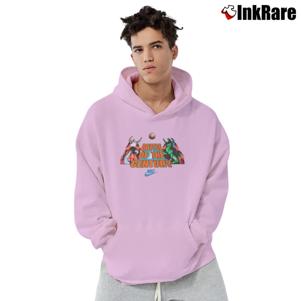 Men’s 1990s Nike Charles Barkley Godzilla Crossover Pullover Hoodie in light pink | Cozy, Durable, Modern Fit