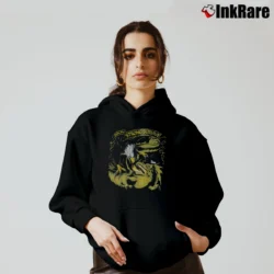 Women’s 1990s Only The Strong Survive Dragon Harley Davidson Biker Cozy Hoodie in black | Warm, Structured, Stylish