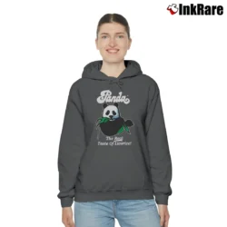 Women’s 1990s Panda Licorice Advertising Cozy Hoodie in charcoal | Warm, Structured, Stylish