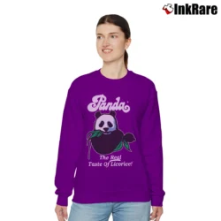 Women’s 1990s Panda Licorice Advertising Relaxed Sweatshirt in purple | Soft, Laid-Back Vibe