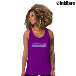 Women’s 1990s Peanuts Snoopy 4th Of July Fireworks Tank Top in purple | Lightweight, Movement-Friendly
