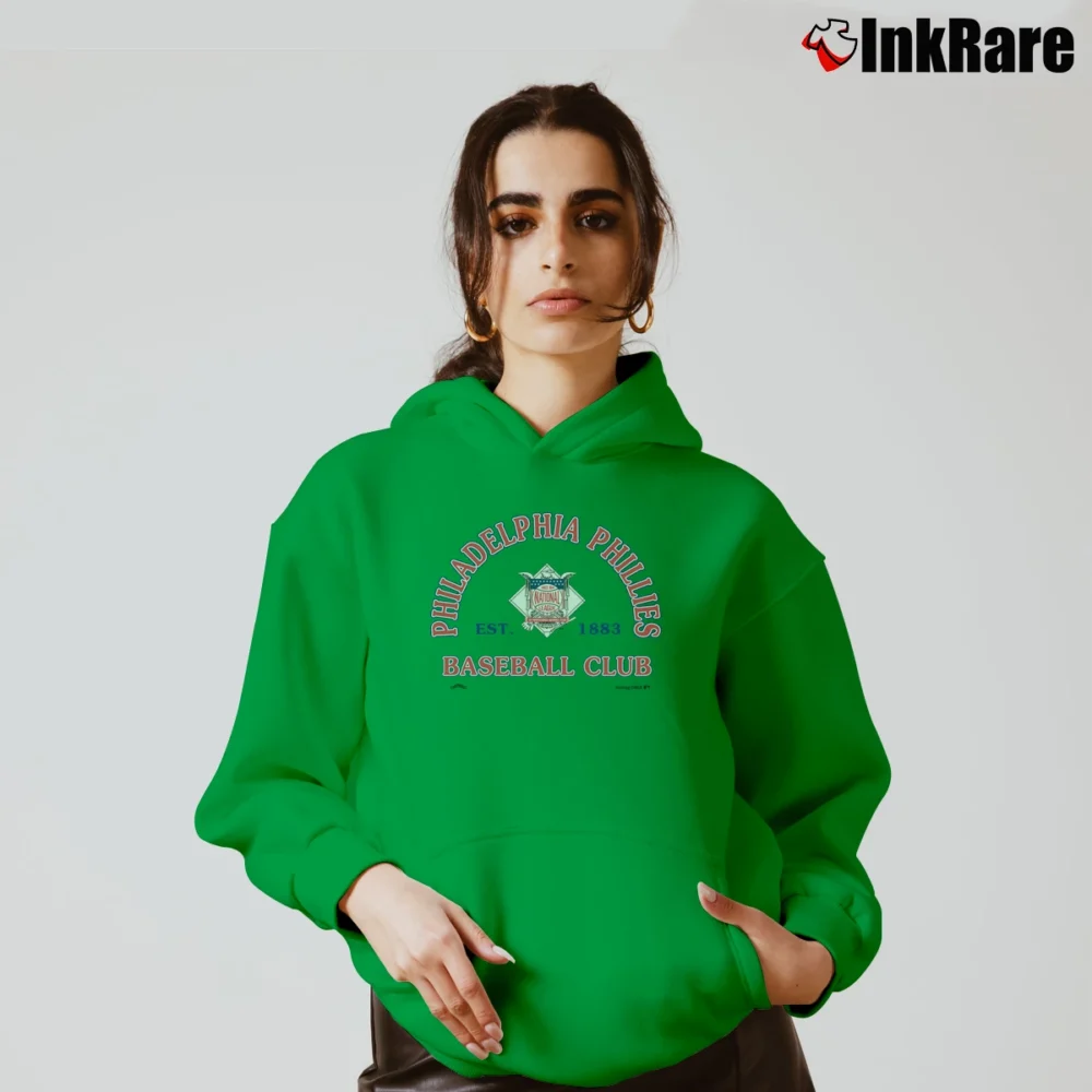Women’s 1990s Philadelphia Phillies College Varsity Cozy Hoodie in irish green | Warm, Structured, Stylish