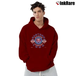 Men’s 1990s Philadelphia Phillies Division Champs Pullover Hoodie in maroon | Cozy, Durable, Modern Fit