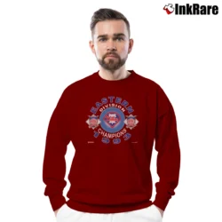 Men’s 1990s Philadelphia Phillies Division Champs Crewneck Sweatshirt in maroon | Cozy Fabric, Clean Style