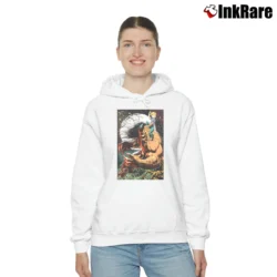 Women’s 1990s Pitt Dale Keown Marvel Comics Artist Promo Cozy Hoodie in white | Warm, Structured, Stylish