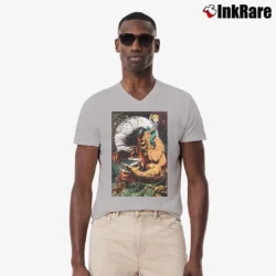Men’s 1990s Pitt Dale Keown Marvel Comics Artist Promo V-Neck Tee in sport grey | Sharp, Breathable, Everyday Staple