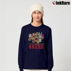 Women’s 1990s San Francisco 49ers Looney Tunes Taz Long-Sleeve Top in navy | Sleek, Versatile, All-Season