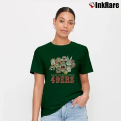 Women’s 1990s San Francisco 49ers Looney Tunes Taz Signature T-Shirt in forest green | Soft, Flattering Fit