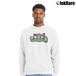 Men’s 1990s Snoopy Dogs Playing Poker Crewneck Sweatshirt in white | Cozy Fabric, Clean Style
