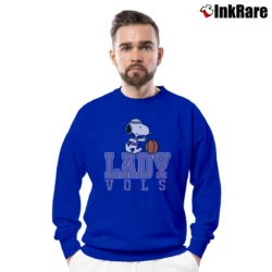 Men’s 1990s Snoopy Tennessee Volunteers Lady Vols Basketball Crewneck Sweatshirt in royal blue | Cozy Fabric, Clean Style