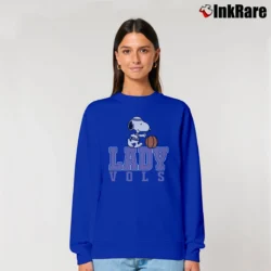 Women’s 1990s Snoopy Tennessee Volunteers Lady Vols Basketball Relaxed Sweatshirt in royal blue | Soft, Laid-Back Vibe