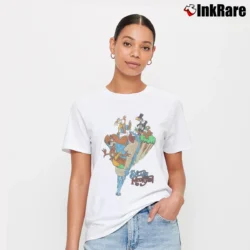 Women’s 1990s Splash Mountain Disney Ride Vintage Signature T-Shirt in white | Soft, Flattering Fit