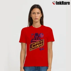 Women’s 1990s Star Wars The Empire Strikes Back Signature T-Shirt in red | Soft, Flattering Fit