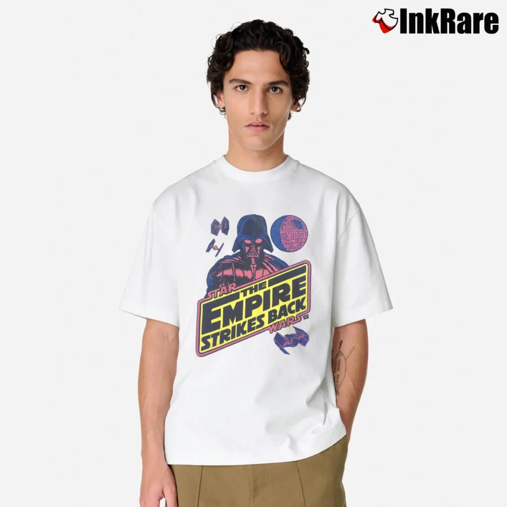 Men’s 1990s Star Wars The Empire Strikes Back Classic T-Shirt in white | Soft, Breathable Everyday Wear