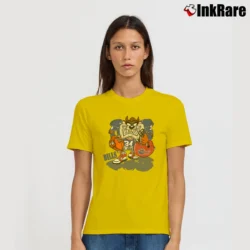 Women’s 1990s Taz Buffalo Bills Looney Tunes Football Signature T-Shirt in yellow | Soft, Flattering Fit