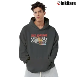 Men’s 1990s Taz Looney Tunes Nascar Racing Pullover Hoodie in charcoal | Cozy, Durable, Modern Fit